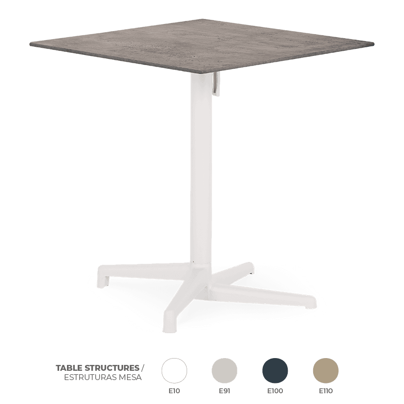 Pack 12 Mesas Boomerang Industrial Concrete