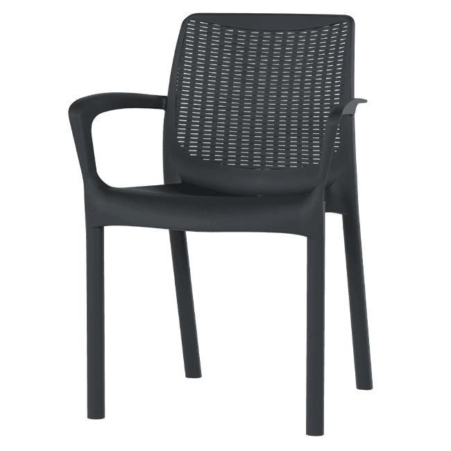Pack 40 Cadeiras Indy Rattan Antracite