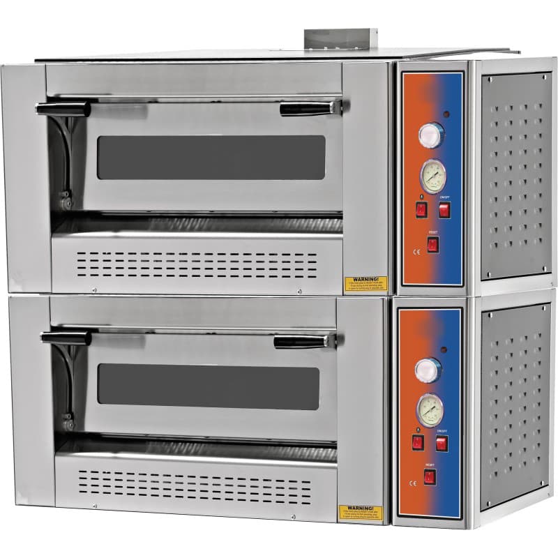 Forno para Pizza a Gás Capacidade 9 + 9 Pizzas Diâmetro 30cm 1400x1250x990mm