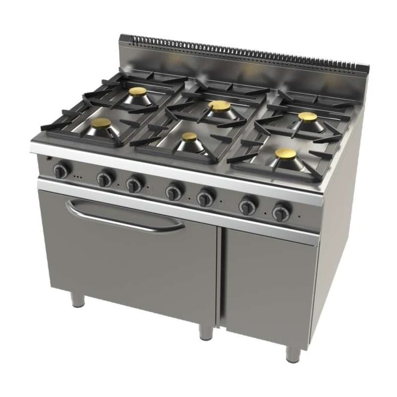 Fogão a gás 6 queimadores com forno