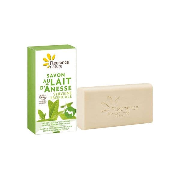 Fleurance Nature Sabonete de Leite de Burro com Óleo Essencial de Verbena Exótica 100 g