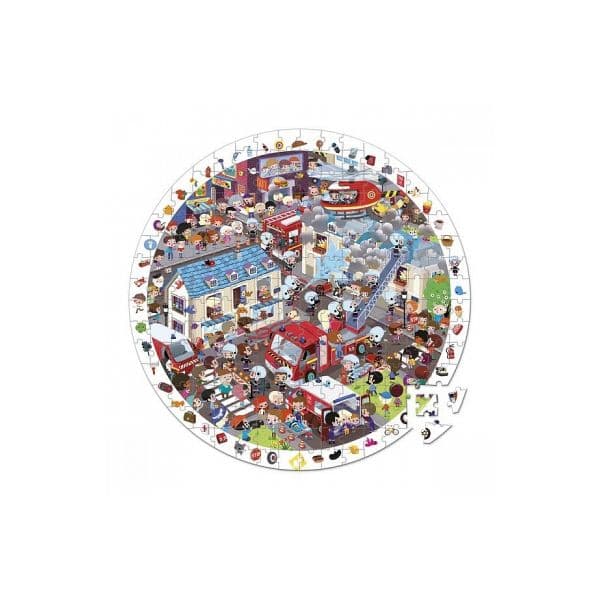 Juratoys-Janod Puzzle Bombeiros Heróis de 208 Peças - J02793