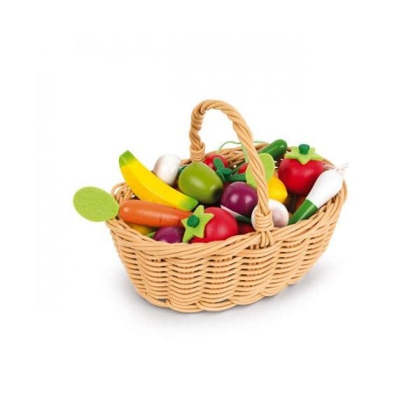 Janod Cesto com 24 Frutas e Legumes - J05620