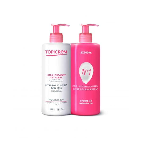 Topicrem Ultra-Hidratante Leite de Corpo 2x500ml