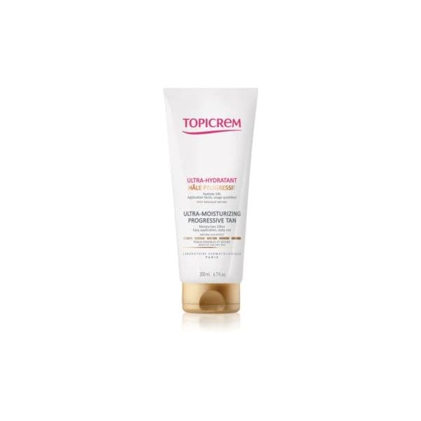 Autobronzeador Topicrem UH Body Ultra-Moisturizing Progressive Tan Loção Bronzeadora Hidratante Peles Secas e Sensíveis 200ml