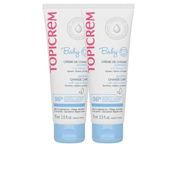 Topicrem Creme Muda Fraldas Bebé Ação Barreira 2x75 ml