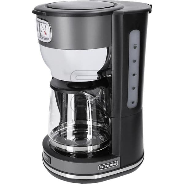 Máquina de Café Muse Cafeteira MS-220DG 1,4 L 1000W Preto