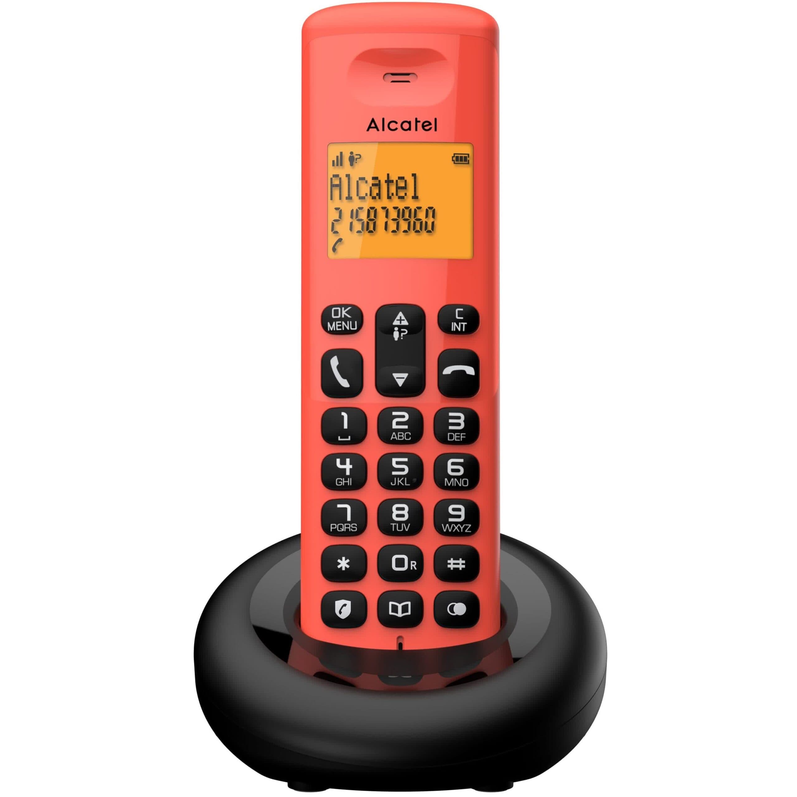 Alcatel Telefone Sem Fios E160 Vermelho