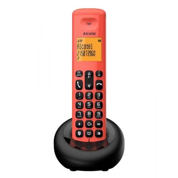 Alcatel Telefone Sem Fios E160 Vermelho