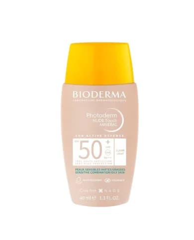 Protetor Solar Bioderma Photoderm Nude Touch Mineral Creme SPF50+ Tom Claro 40ml