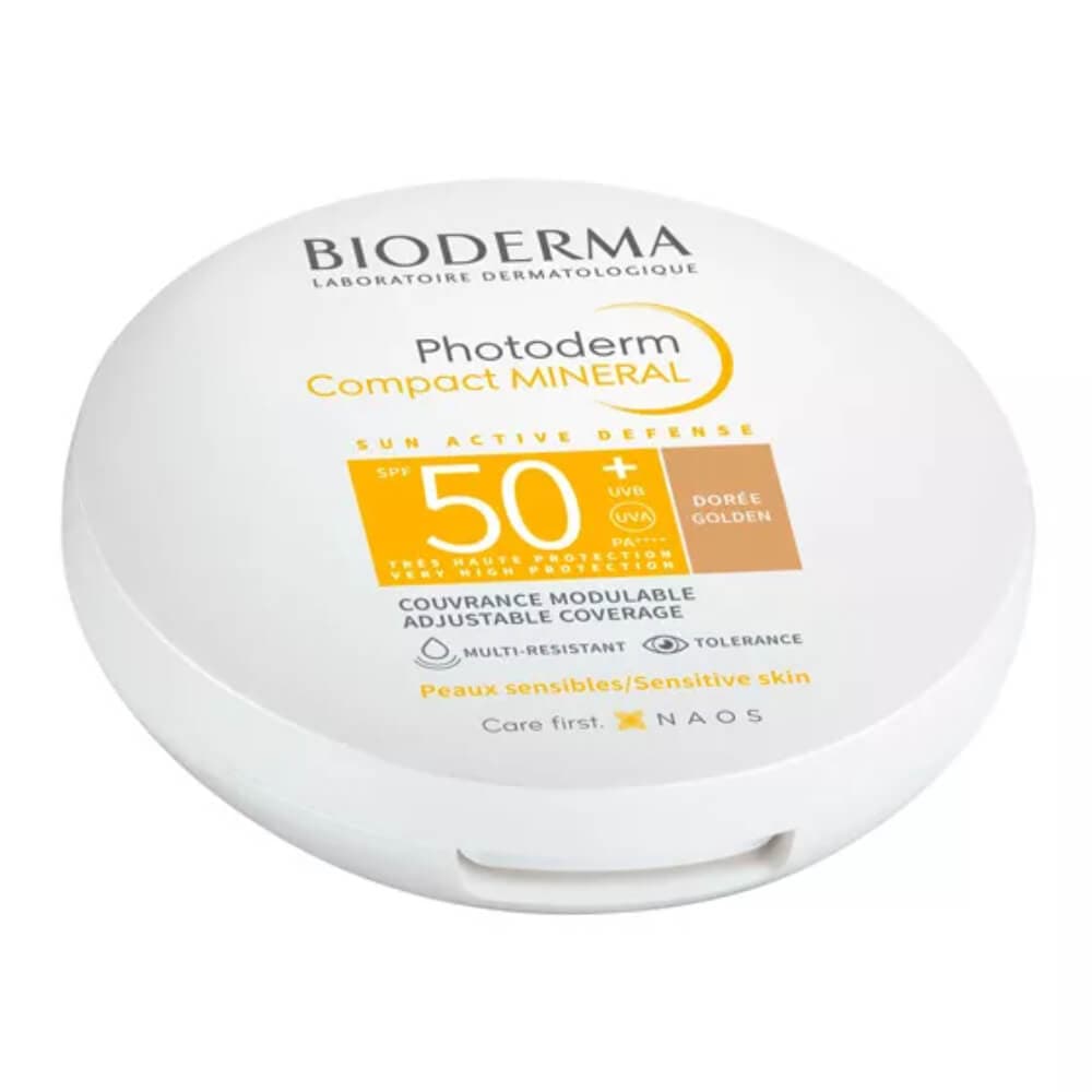 Protetor Solar Bioderma Photoderm Compact Mineral SPF50+ Dourado 10G