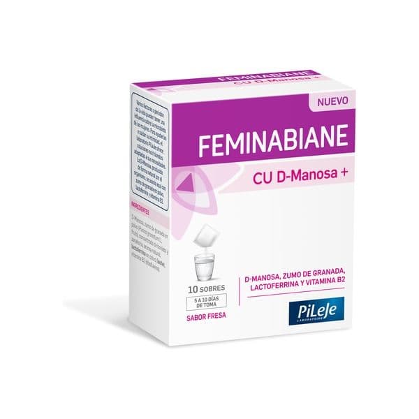 Feminabiane CU D-Manose+ Morango 10 Saquetas