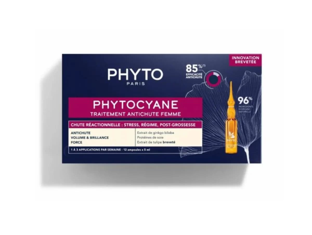 Phyto Phytocyane Antiqueda Reacional Woman 5ml x 12 Ampolas