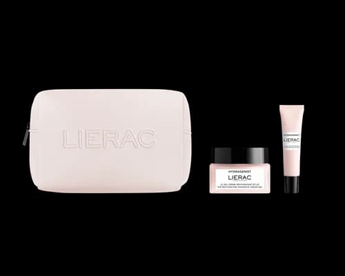 Lierac Hydragenist Gel-Creme 50ml + Gel Contorno de Olhos 15ml + Bolsa Coffret
