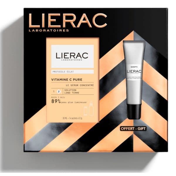 Lierac Vitamin C Concentrated Sérum 30ml + Diopti Dark Circle Correcting Fluid 15ml Coffret