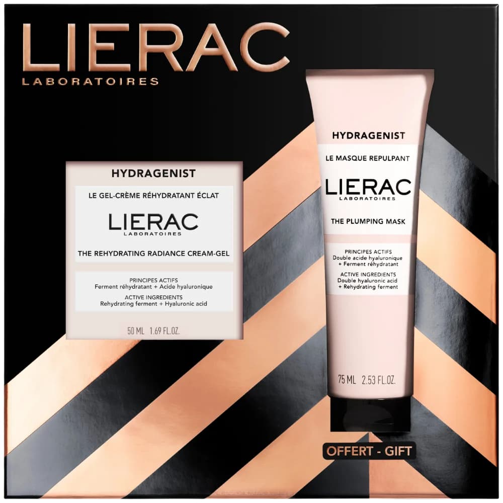 Lierac Hydragenist Gel-Creme Hidratante 50ml + Máscara 75ml Conjunto Coffret