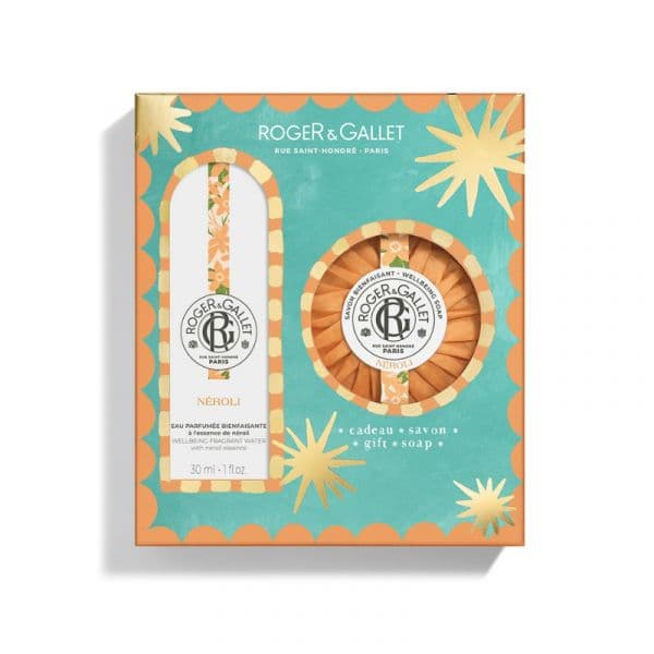 Roger & Gallet Néroli Água Perfumada Bem-Estar 30ml + Sabonete 100g Natal 2025 Coffret