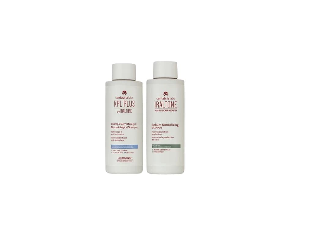KPL Plus Shampoo Dermatológico 200ml + Iraltone Shampoo Seboregulador 200ml