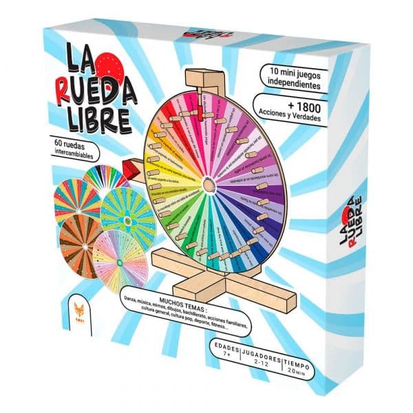 Topi-Games Jogo de Tabuleiro La Rueda Libre / Free Wheel Edição Espanhol