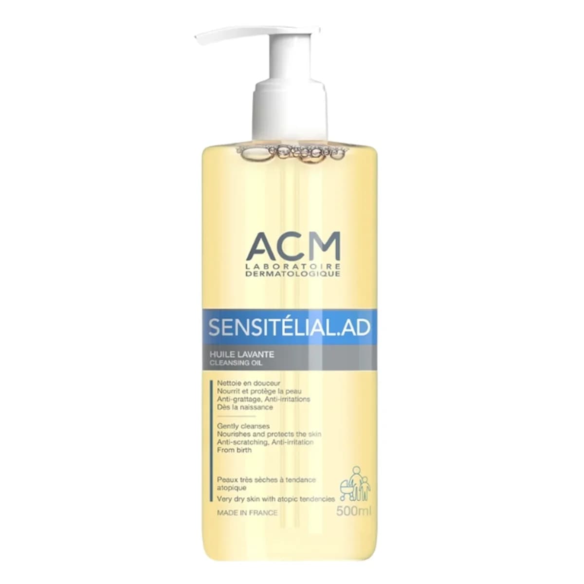 ACM Laboratoires Sensitélial AD Óleo de Limpeza 500ml