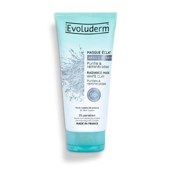 Evoluderm Máscara Facial Iluminadora Argila White Clay 100ml