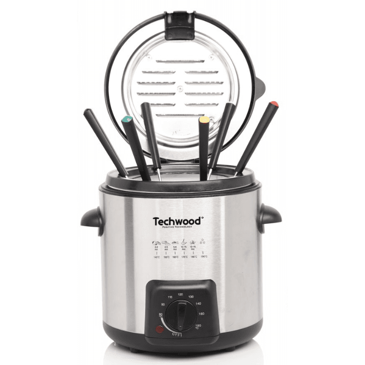 Grelhador Techwood Fondue Elétrico / Fritadeira 840W TFF-99I