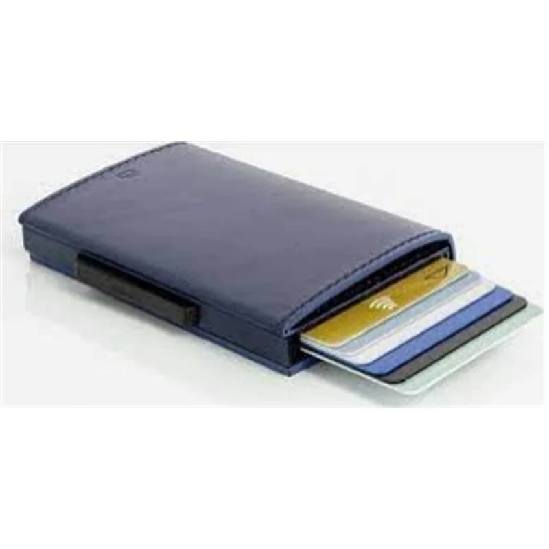 Carteira 6 Cartões OGON Cascade Aluminium Pele Blue