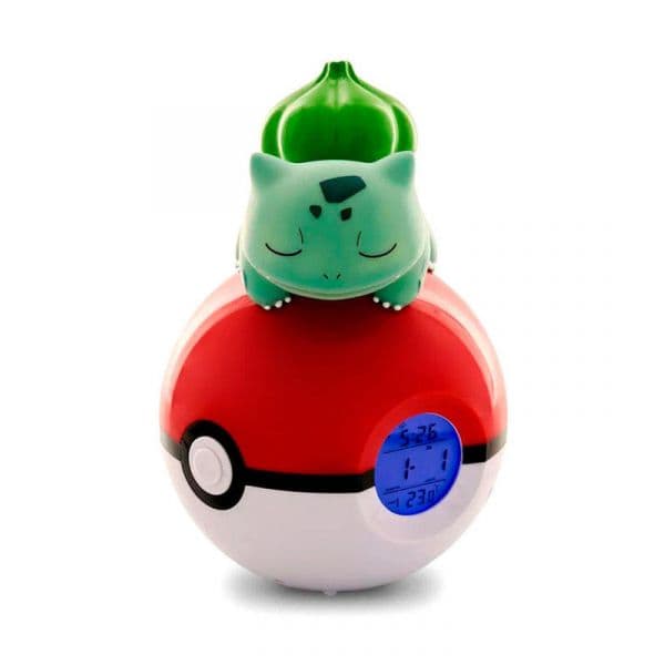 Teknofun Pokemon Bulbasaur Pokeball Lâmpada Despertador