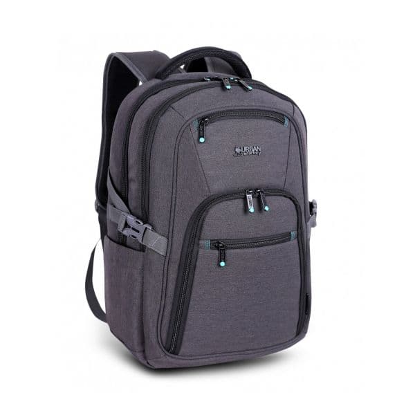 Urban Factory Mochila Heavee Green para Portátil até 17.3" Cinzenta
