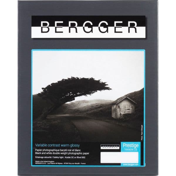 BERGGER Papel Baryté Variável CB Brilhante Tom Quente 20.3 x 25.4cm (X10) - BERGGERVCCB81010