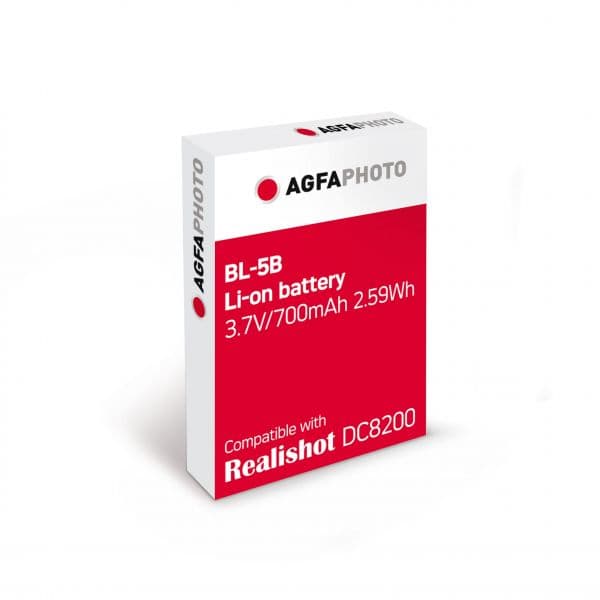 Agfaphoto Bateria AgfaPhoto ABL5B / BL-5B Compatível com Agfa DC8200 Preta