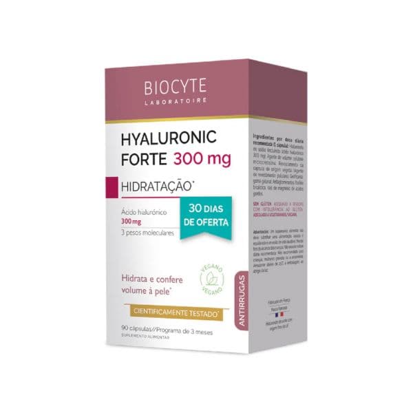 Biocyte Hyaluronic Forte 300mg 3x30 Cápsulas