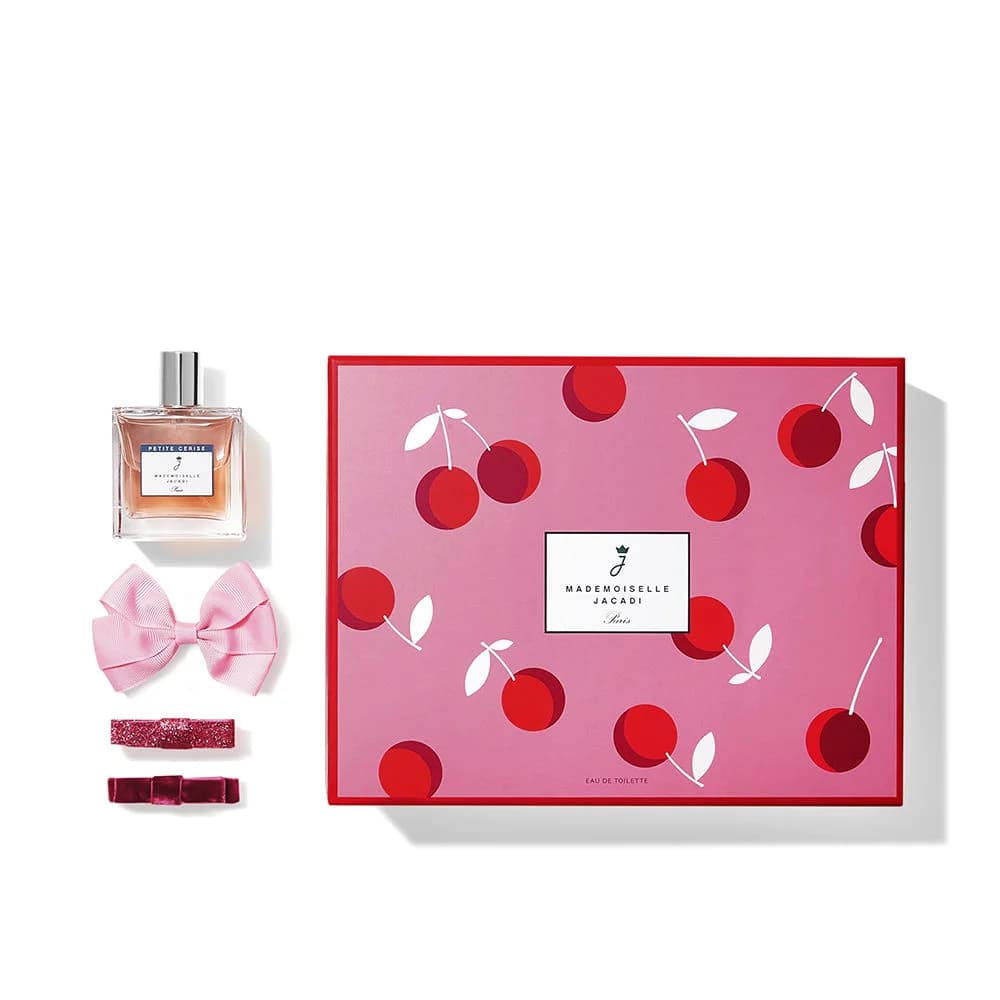 Jacadi Mademoiselle Petite Cerise Coffret 4 Peças + Mad Petite Cerise 100 Clips