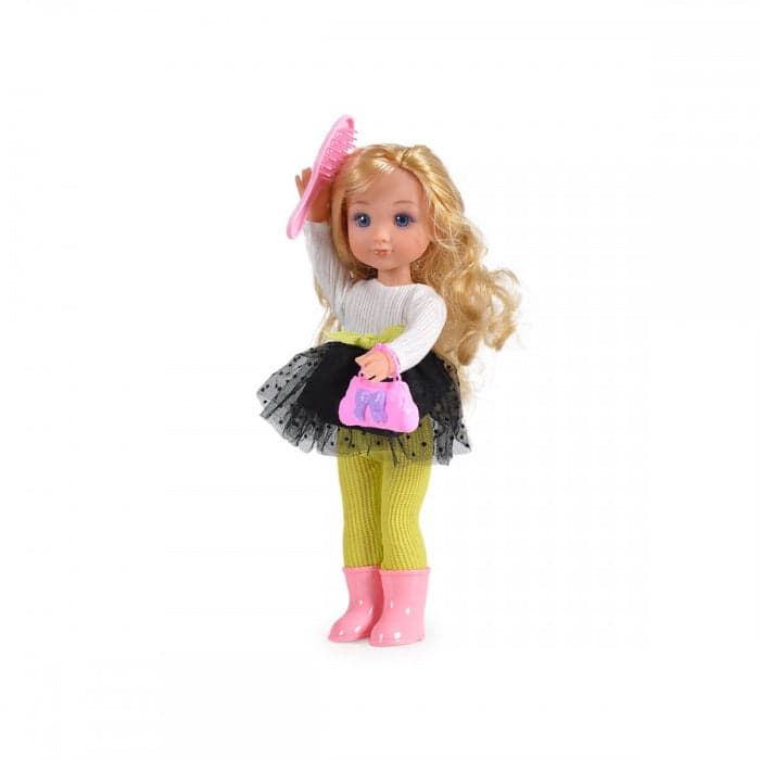 Boneca Moni Little Doll White Black 36 cm