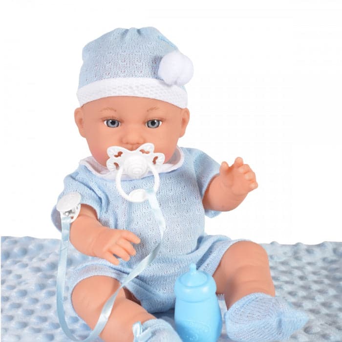 Boneca Moni Little Doll White Blue com acessórios 36 cm