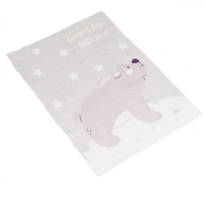 Cobertor para bebé Moni Dreamy bear Grey (75x100cm)
