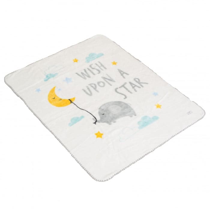Cobertor para bebé Moni Softy Lovely Day Grey (110x140cm)