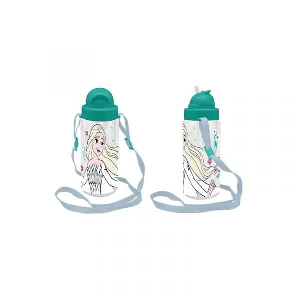 Air Val Frozen Garrafa Tritan com Palhinha e Alça 500 ml