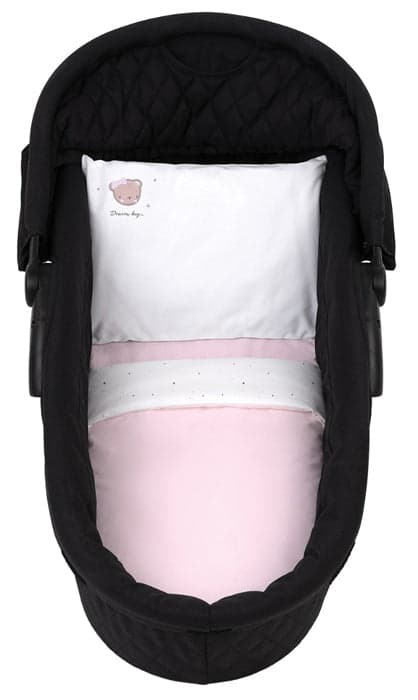 Kikkaboo Conjunto Jogo de Cama para Alcofa 6 Peças Dream Big Rosa
