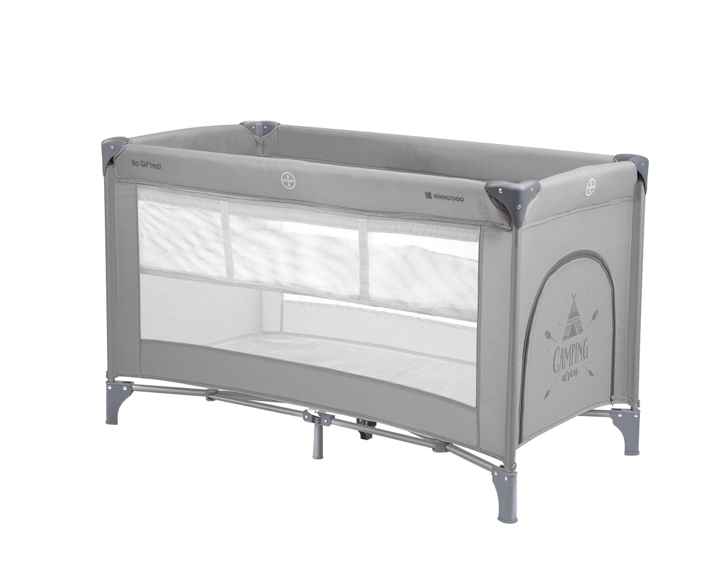 2 níveis kikkaboo Cama viagem So Gifted 2 Levels Grey