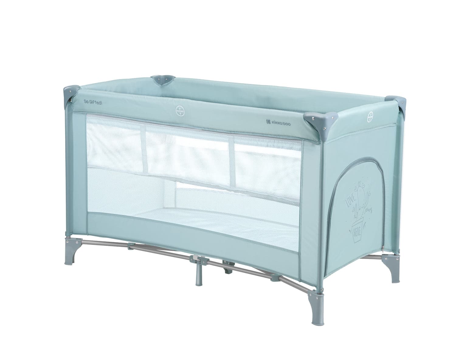 2 níveis kikkaboo Cama viagem So Gifted 2 Levels Mint