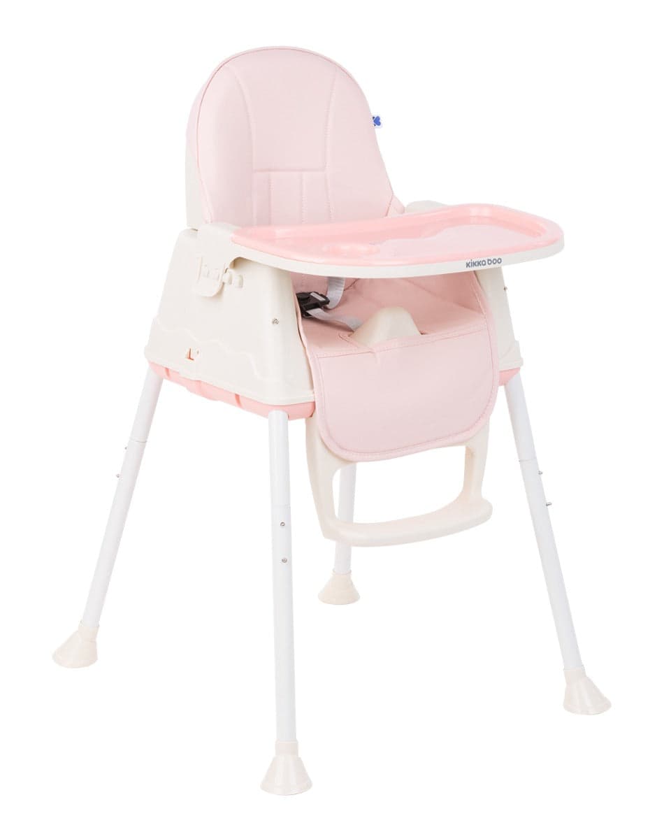 Cadeira de refeição rosa cremoso 3 em 1