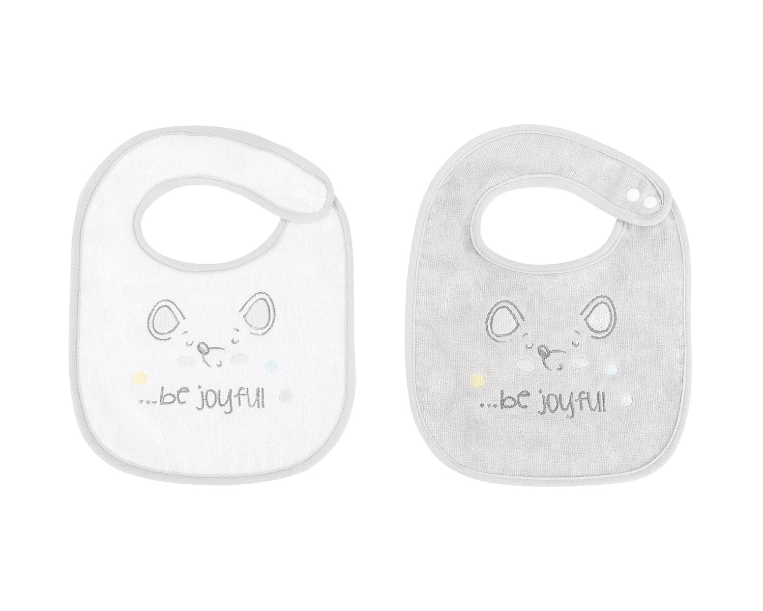 Conjunto de 2 babetes em tecido turco Joyful Mice