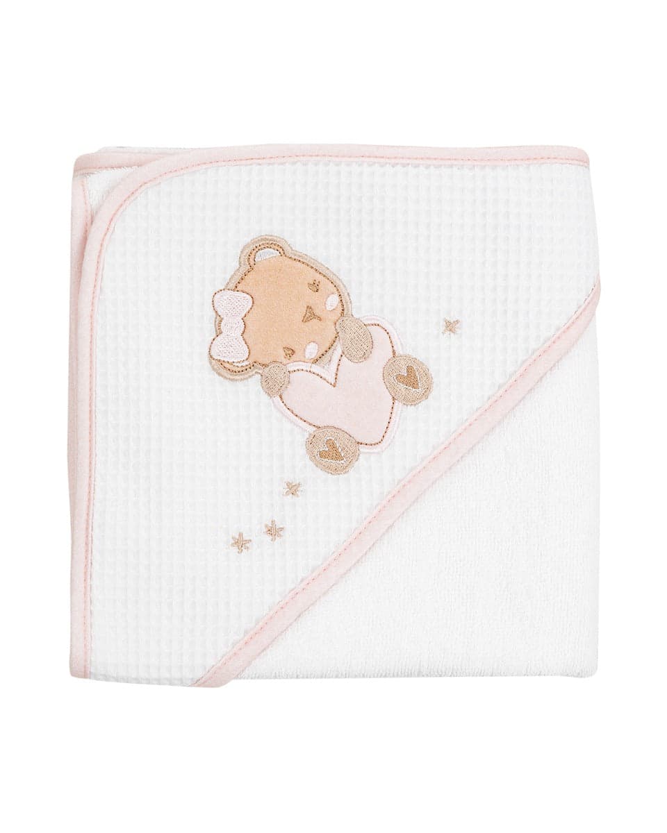 Toalha com Capuz 90/90 cm Dream Big Rosa