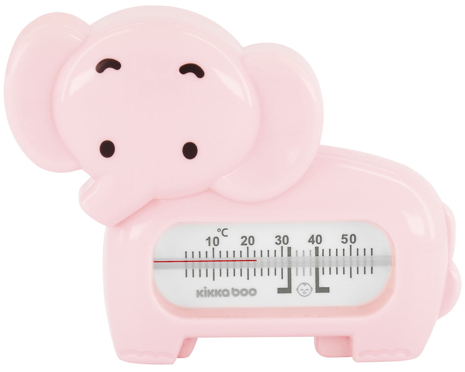 Termómetro de banho rosa elefante