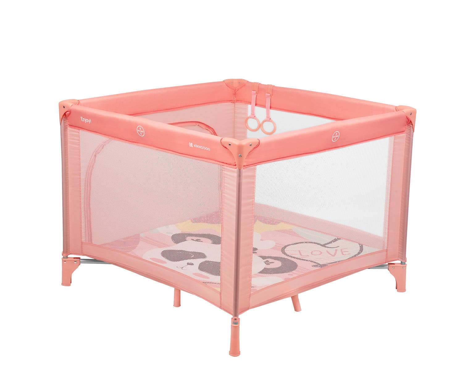 Parque infantil/cama viagem kikaboo Enjoy Playard/Travel Cot Pink