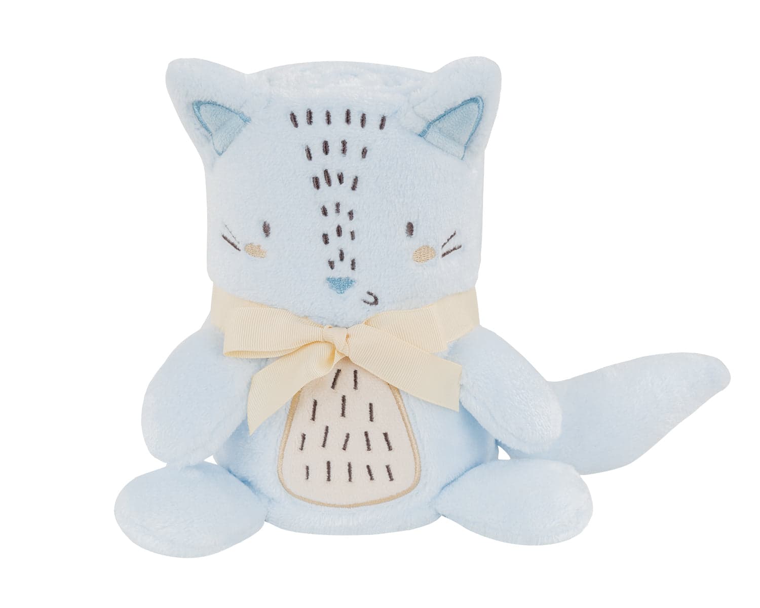 Cobertor de presente bordado 3D Little Fox