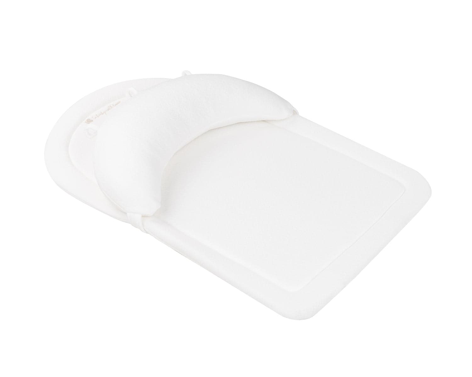 Almofada de espuma viscoelástica Airknit para brincadeiras Tummy Time, branco