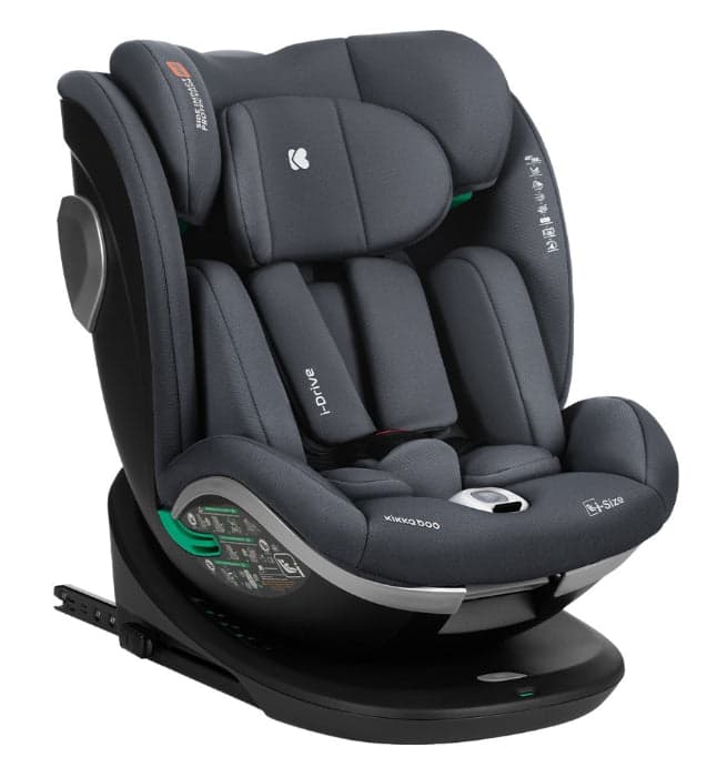 Cadeira auto i-Size 40-150cm KikkaBoo i-Drive Dark Grey