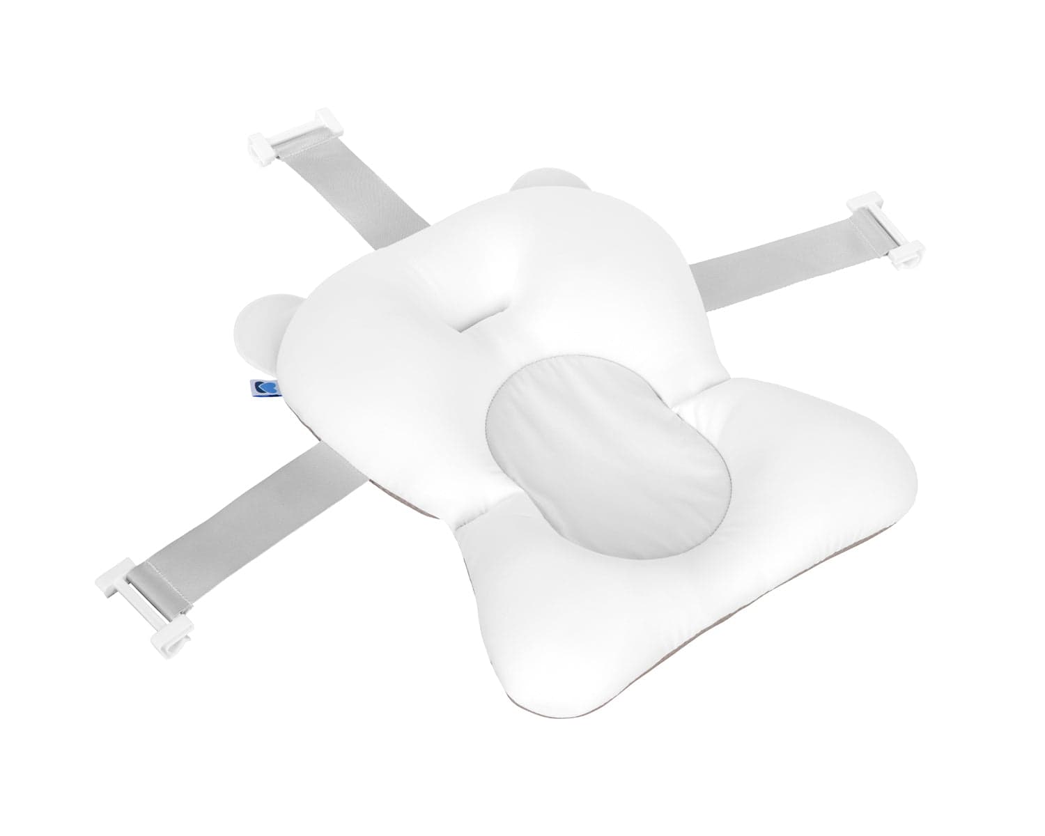 Suporte de banho macio branco urso